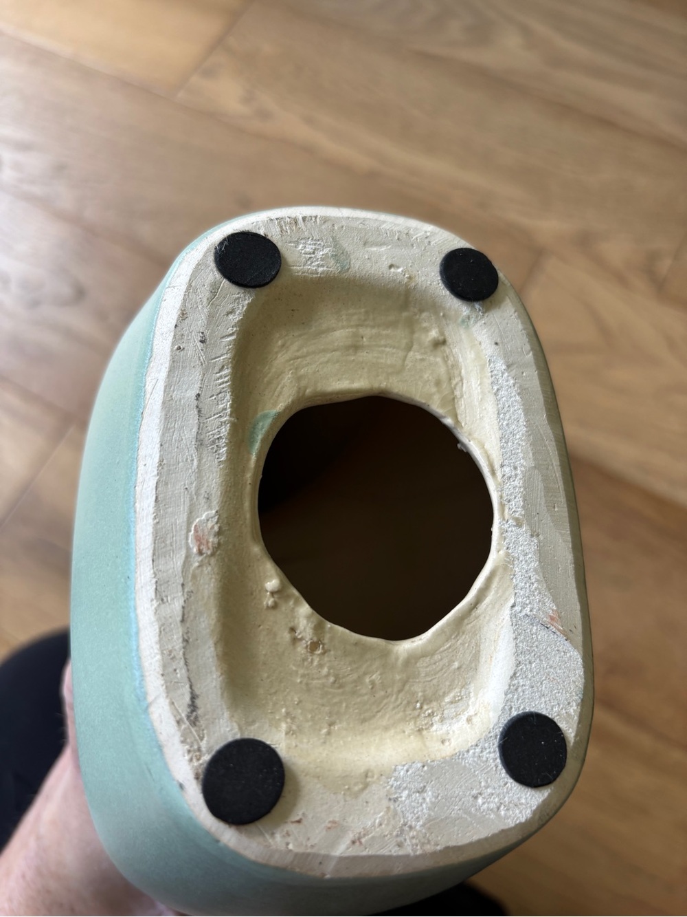 Ceramic modern art piece light green/blue - Picture 6 of 6
